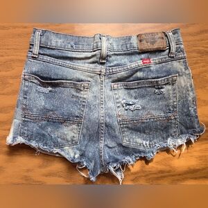 Wrangler Distressed Blue Jean Shorts